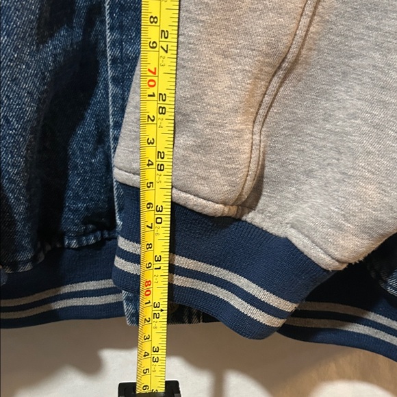 Big Dogs Blue and Gray Bomber Jacket 4x - Picture 8 of 9